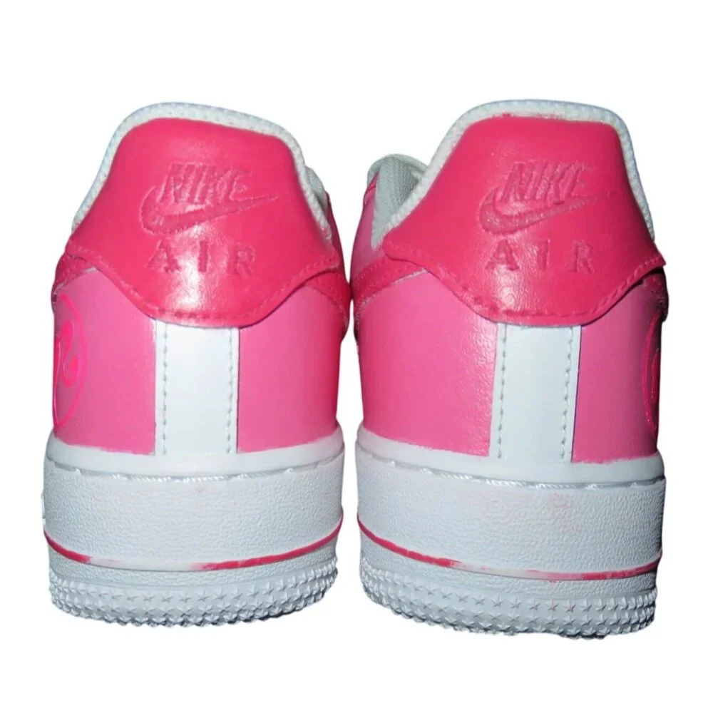 Nike Air Force 1 2007 Custom Barbie Limited Edition Pink & White Sneakers sz 6.5